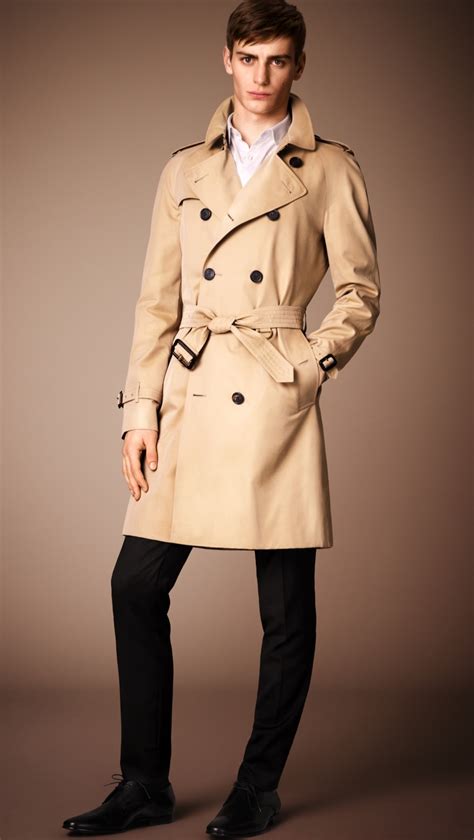 trench hombre burberry|Burberry cashmere trench coat men's.